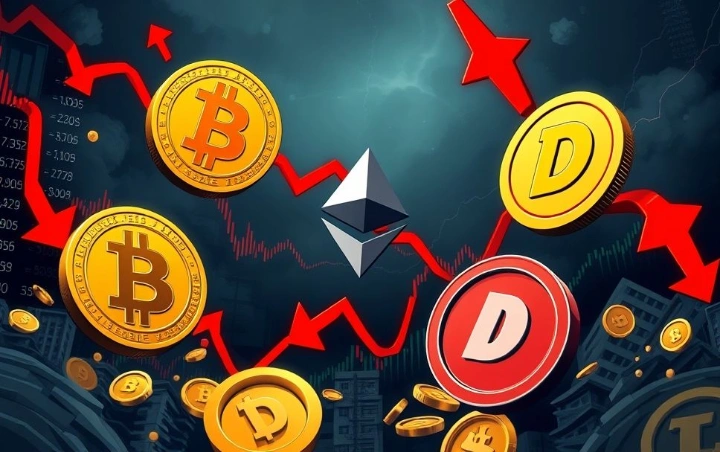 主要加密货币集体下跌，24小时内清算超10亿美元